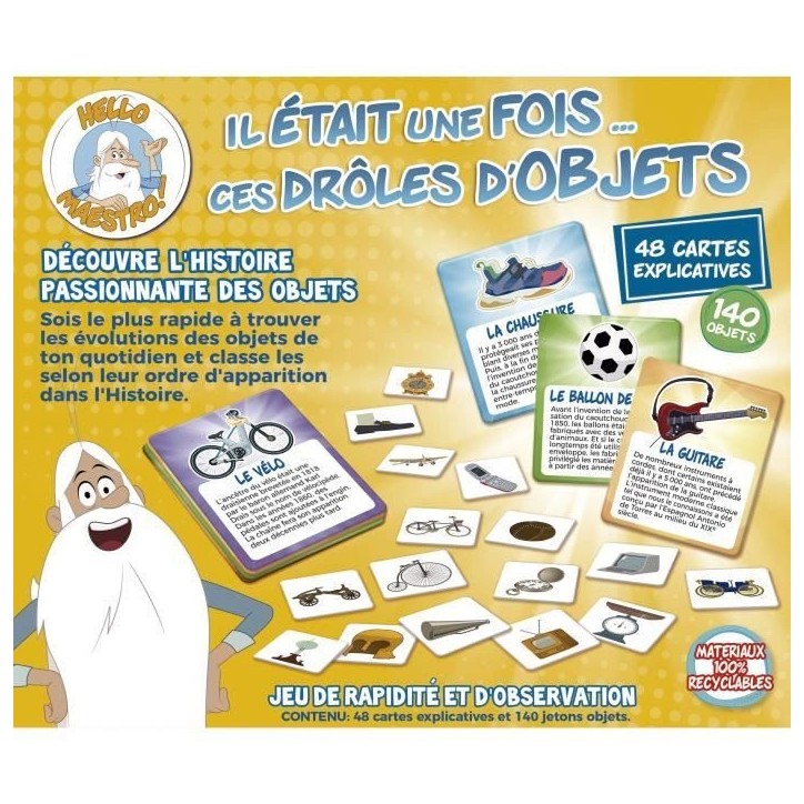 Jeu de rapidité - EDUCA - Il Était Une Fois... Ces Drôles d'Objets - Observation et découverte historique des 6 ans Jeu de rapidité - EDUCA - Il Était Une Fois... Ces Drôles d'Objets - Observation et découverte historique des 6 ans