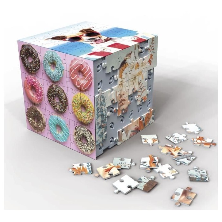 Puzzle 3D - EDUCA - Cube Aesthetic - 216 Pieces - 6 Puzzles de 36 Pieces - Défi 8 Ans + (20125) Puzzle 3D - EDUCA - Cube Aesthetic - 216 Pieces - 6 Puzzles de 36 Pieces - Défi 8 Ans + (20125)