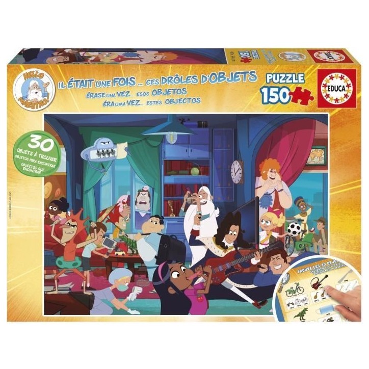 Puzzle - EDUCA - Il était une fois... Ces drôles d´objets - 150 pieces Puzzle - EDUCA - Il était une fois... Ces drôles d´objets - 150 pieces