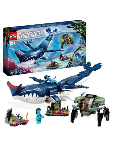LEGO Avatar 75579 Payakan le Tulkun et Crabsuit, Jouet avec Figurine Animal, La Voie de l'Eau