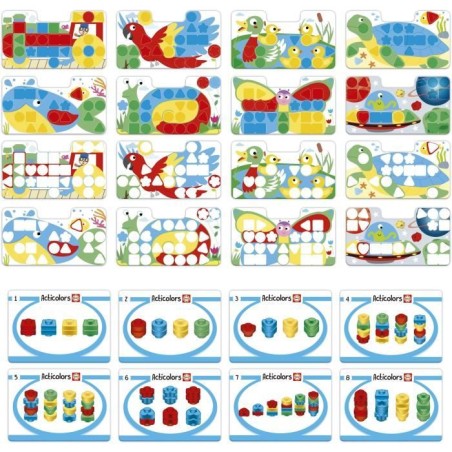 Articolors - Jeu éducatif - EDUCA - Empilement de jetons colorés et