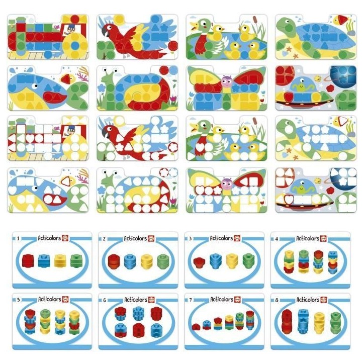 Articolors - Jeu éducatif - EDUCA - Empilement de jetons colorés et formes géométriques - Des 2 ans Articolors - Jeu éducatif - EDUCA - Empilement de jetons colorés et formes géométriques - Des 2 ans