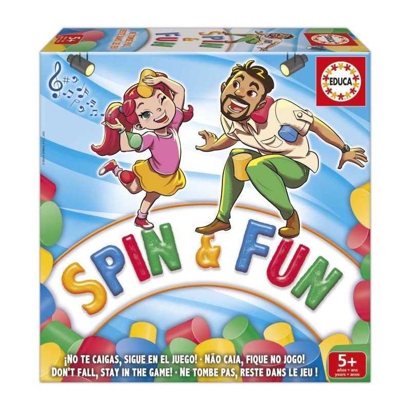 Spin & Fun - Jeu d'équilibre - EDUCA - Teste l'agilité et l'équilib Spin & Fun - Jeu d'équilibre - EDUCA - Teste l'agilité et l'équilib