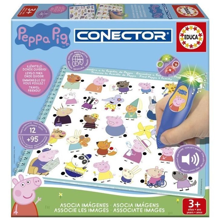 Conector Junior - Jeu éducatif électronique - EDUCA - Peppa Pig - Apprentissage interactif - Des 3 ans Conector Junior - Jeu éducatif électronique - EDUCA - Peppa Pig - Apprentissage interactif - Des 3 ans
