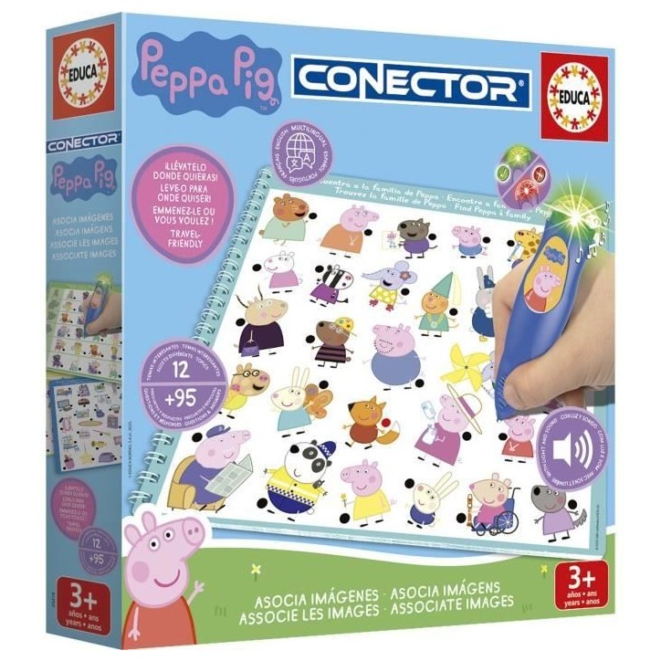 Conector Junior - Jeu éducatif électronique - EDUCA - Peppa Pig - Apprentissage interactif - Des 3 ans Conector Junior - Jeu éducatif électronique - EDUCA - Peppa Pig - Apprentissage interactif - Des 3 ans