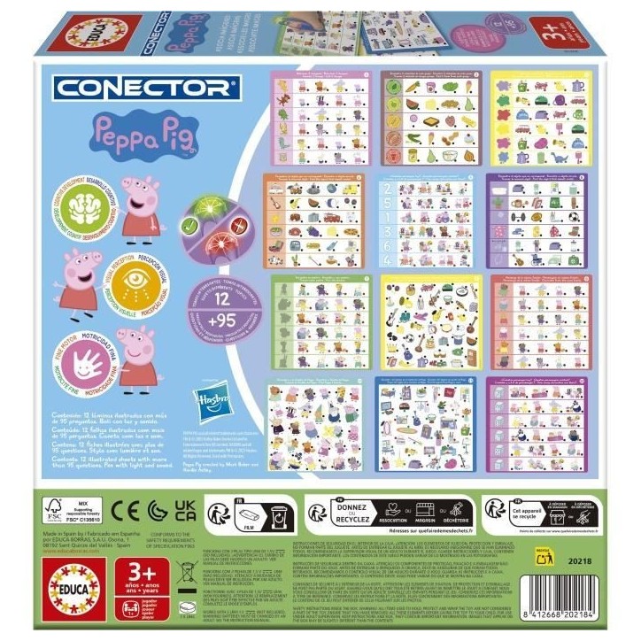Conector Junior - Jeu éducatif électronique - EDUCA - Peppa Pig - Apprentissage interactif - Des 3 ans Conector Junior - Jeu éducatif électronique - EDUCA - Peppa Pig - Apprentissage interactif - Des 3 ans