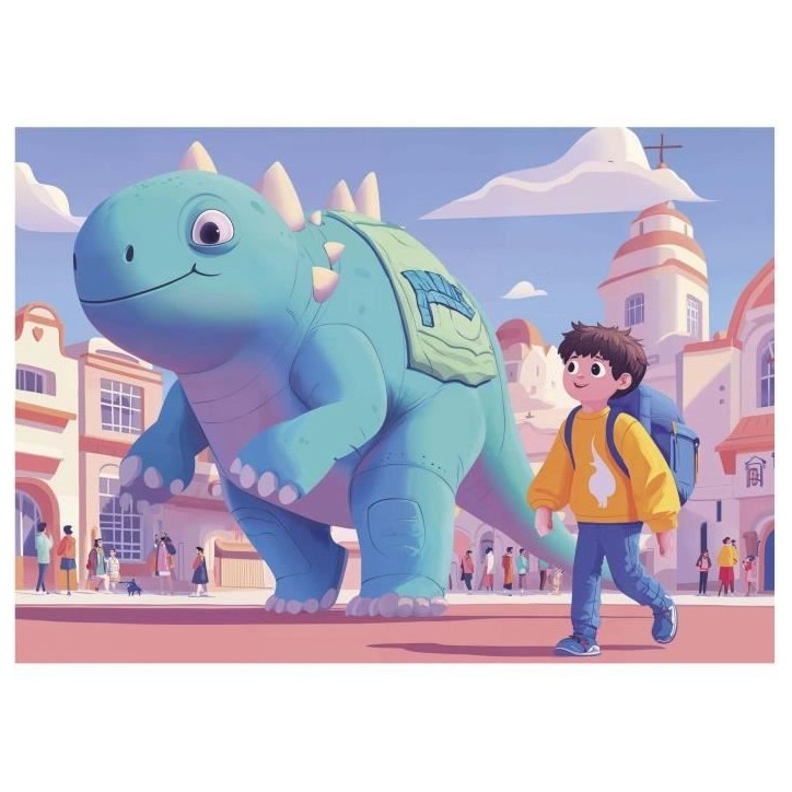 4 Puzzles - EDUCA - Dinos sympathiques - 20+40+60+80 pieces 4 Puzzles - EDUCA - Dinos sympathiques - 20+40+60+80 pieces