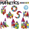 Magnetics Mallette - Jeu de construction - EDUCA - 18 blocs magnétiqu