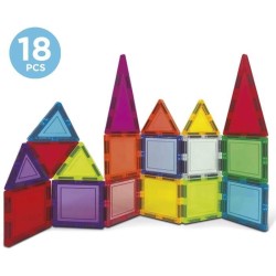 Magnetics Mallette - Jeu de construction - EDUCA - 18 blocs magnétiqu