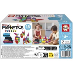 Magnetics Mallette - Jeu de construction - EDUCA - 18 blocs magnétiqu