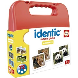 Identic Animaux - Jeu de mémoire - EDUCA - 72 cartes, développe mém