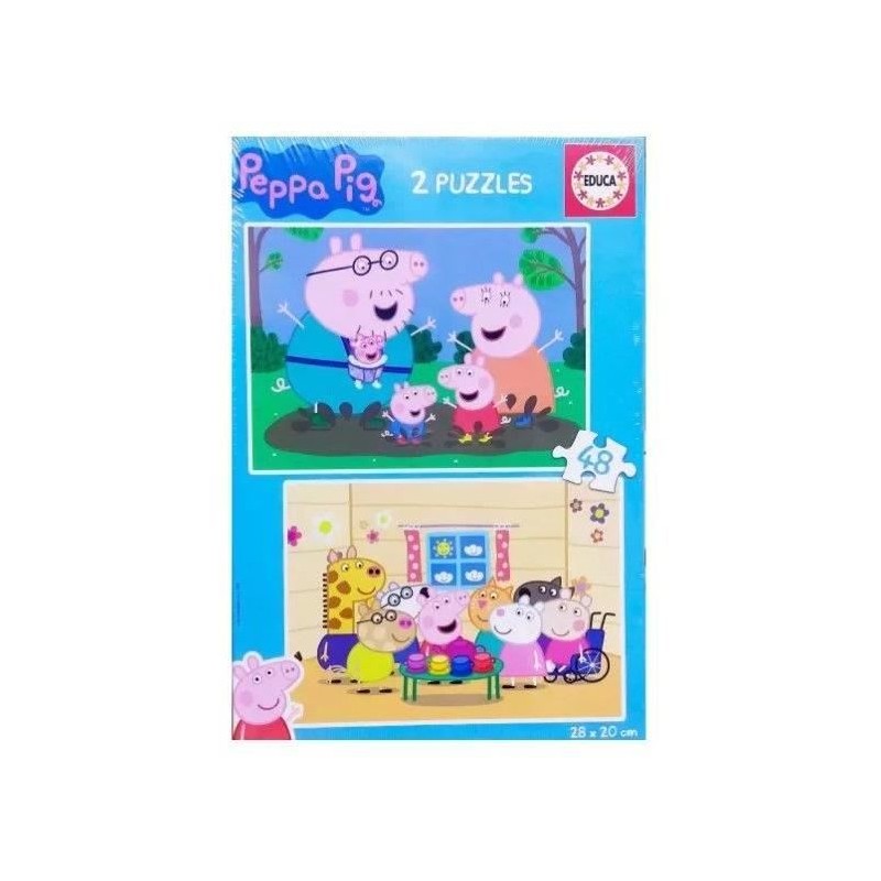 Puzzle - EDUCA - Peppa Pig - 2 x 48 pieces Puzzle - EDUCA - Peppa Pig - 2 x 48 pieces