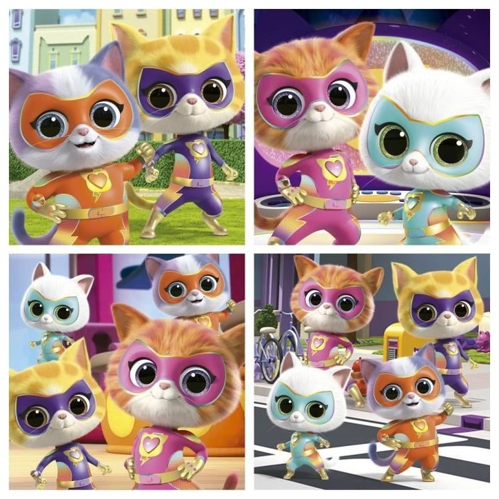 Malette puzzles progressifs - EDUCA - SuperKitties - 12+16+20+25 pieces Malette puzzles progressifs - EDUCA - SuperKitties - 12+16+20+25 pieces