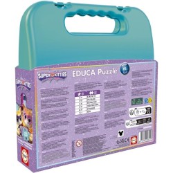 Malette puzzles progressifs - EDUCA - SuperKitties - 12+16+20+25 piece