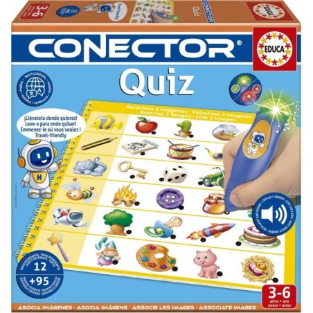 Conector Quiz - Jeu éducatif - EDUCA - 90 questions, 12 themes, forma