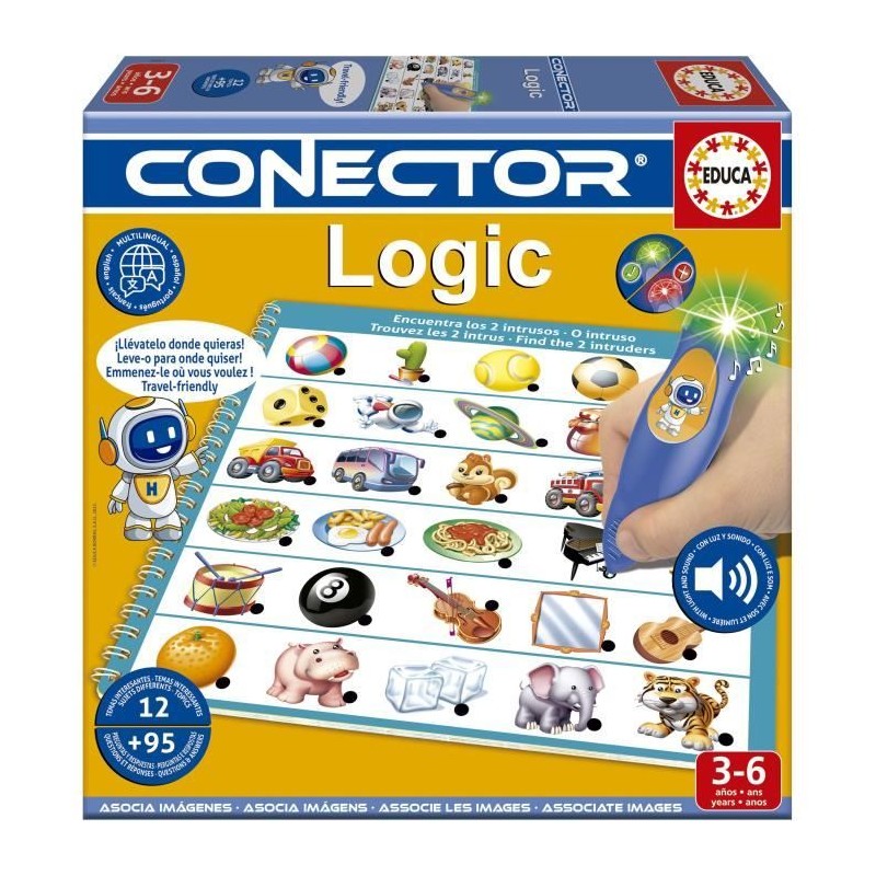 Conector Logic - Jeu éducatif - EDUCA - 90 questions, 12 themes, form