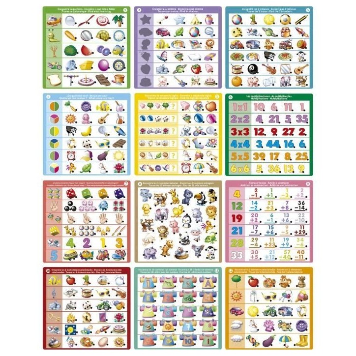 Conector Logic - Jeu éducatif - EDUCA - 90 questions, 12 themes, format livre - Des 3 ans Conector Logic - Jeu éducatif - EDUCA - 90 questions, 12 themes, format livre - Des 3 ans