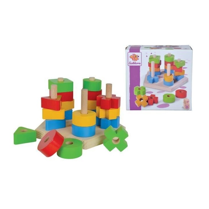 Formes a Empiler - Eichhorn - Des 12 Mois - Mixte - Blanc - Enfant Formes a Empiler - Eichhorn - Des 12 Mois - Mixte - Blanc - Enfant