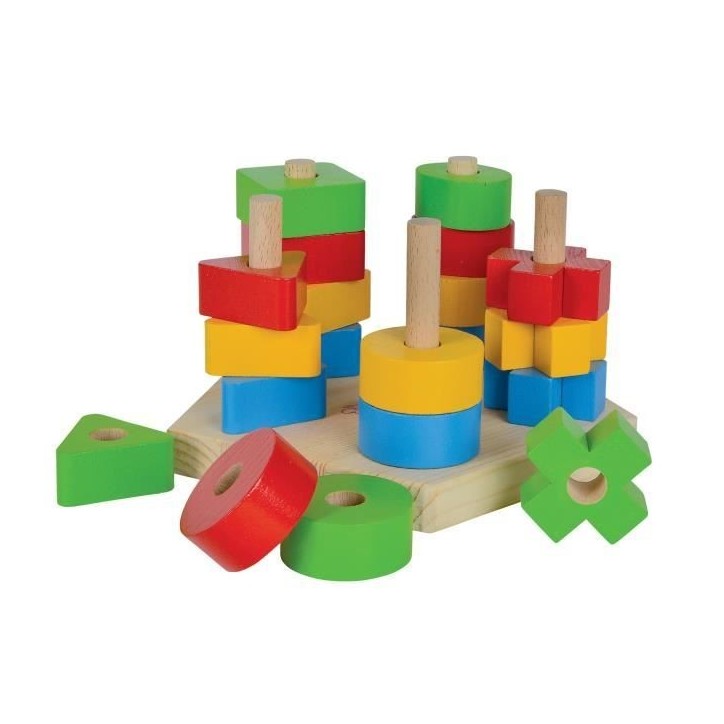 Formes a Empiler - Eichhorn - Des 12 Mois - Mixte - Blanc - Enfant Formes a Empiler - Eichhorn - Des 12 Mois - Mixte - Blanc - Enfant
