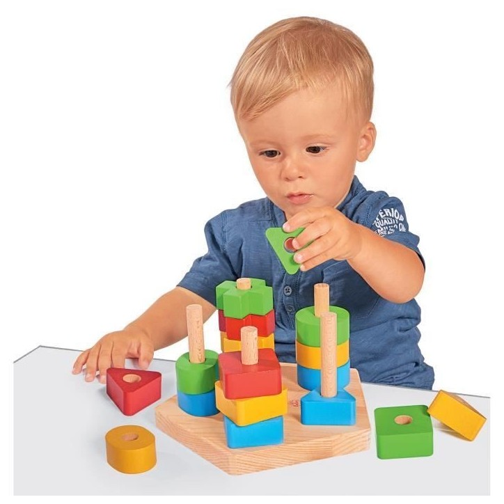 Formes a Empiler - Eichhorn - Des 12 Mois - Mixte - Blanc - Enfant Formes a Empiler - Eichhorn - Des 12 Mois - Mixte - Blanc - Enfant
