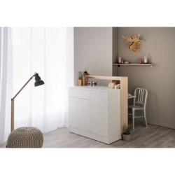 KEY - Meuble multifonctions - Module cuisine 2 portes 1 tiroir / Bar /