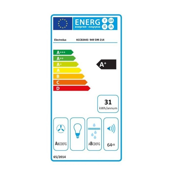 Plaque de cuisson aspirante a induction - ELECTROLUX - 4 foyers - 78 x 52 cm - KCC83443 Plaque de cuisson aspirante a induction - ELECTROLUX - 4 foyers - 78 x 52 cm - KCC83443