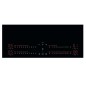 Plaque de cuisson aspirante a induction - ELECTROLUX - 4 foyers - 78 x 52 cm - KCC83443