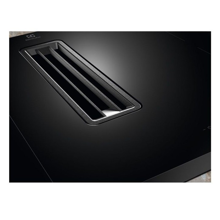 Plaque de cuisson aspirante a induction - ELECTROLUX - 4 foyers - 78 x 52 cm - KCC83443 Plaque de cuisson aspirante a induction - ELECTROLUX - 4 foyers - 78 x 52 cm - KCC83443
