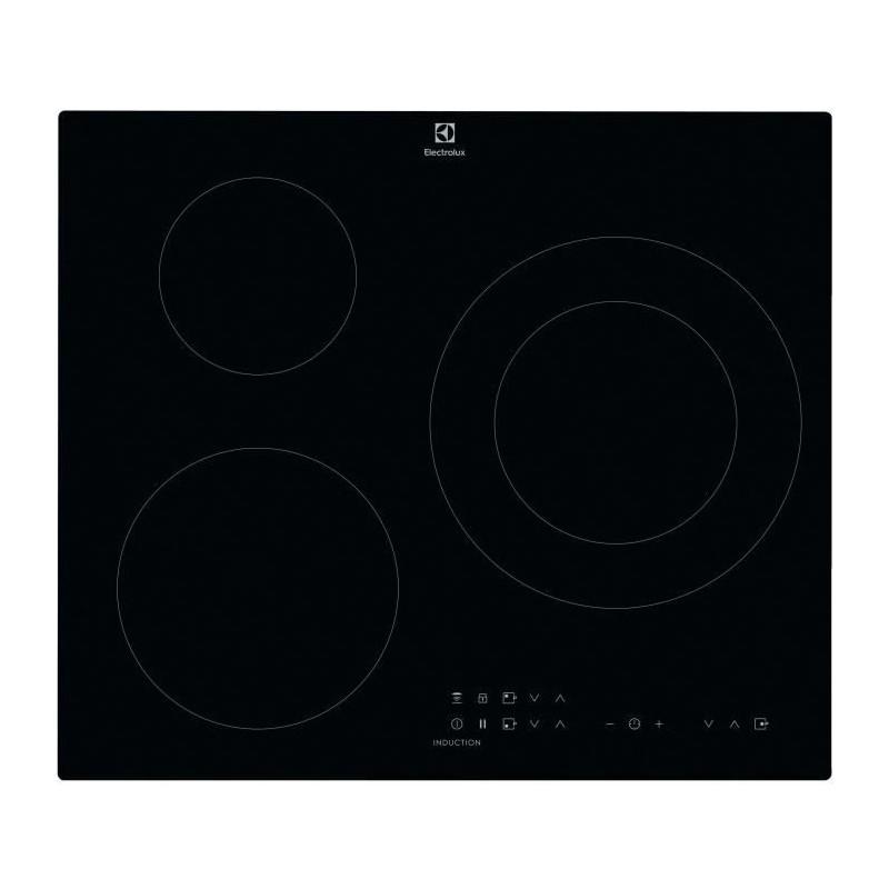 Table de cuisson a induction - ELECTROLUX - 3 feux - 60 cm - CIT60331C Table de cuisson a induction - ELECTROLUX - 3 feux - 60 cm - CIT60331C