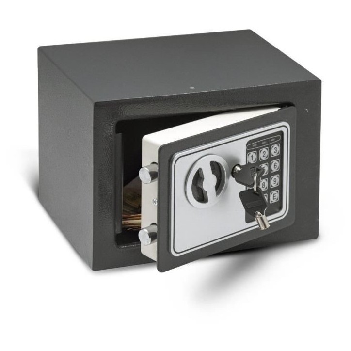 Coffre fort électronique - Work Men Security - CFE172317 - Dimensions extérieur 17 x 23 x 17 cm