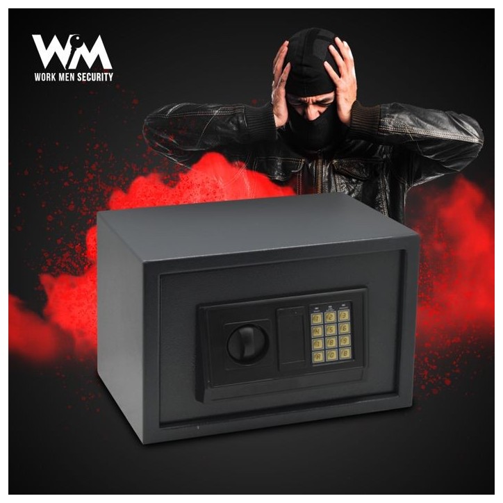 Coffre fort électronique - Work Men Security - CFE253525 - Dimensions extérieur 25 x 35 x 25 cm Coffre fort électronique - Work Men Security - CFE253525 - Dimensions extérieur 25 x 35 x 25 cm