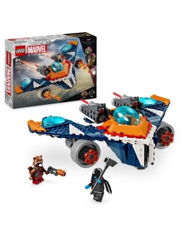 LEGO 76278 Marvel Le Vaisseau Spatial de Rocket contre Ronan, Jouet sur Les Gardiens de la Galaxie, Vaisseau et Minifigurines