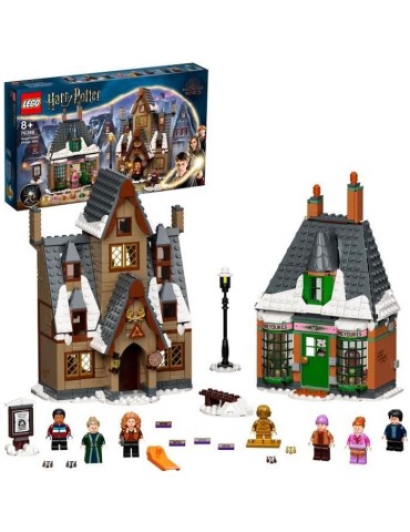 LEGO 76388 Harry Potter™ Visite du village de Pré-au-Lard Edition 20eme Anniversaire avec Figurine de Collection dorée
