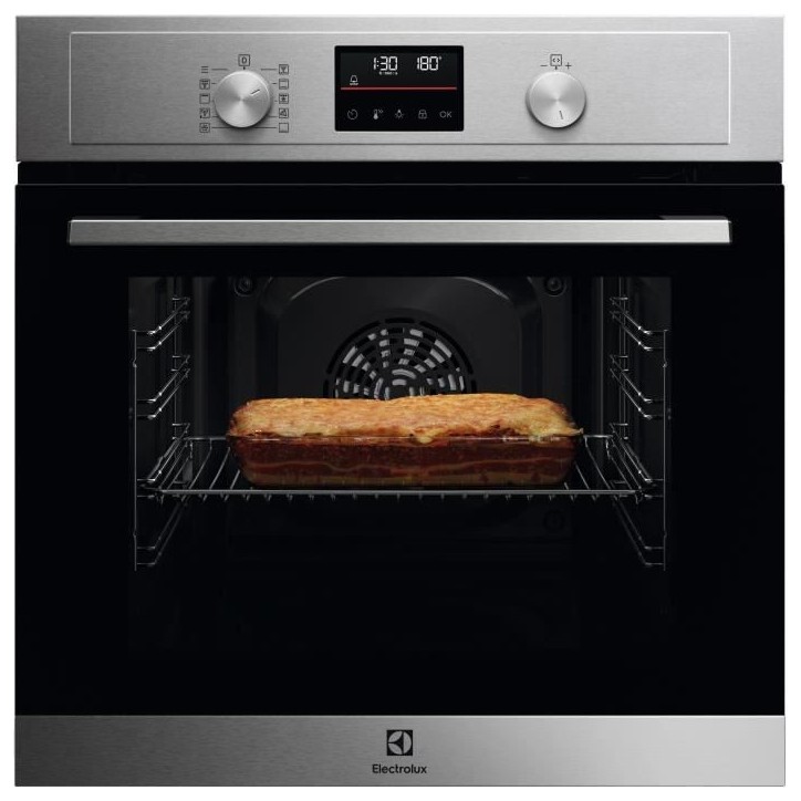 Four encastrable multifonction pyrolyse - ELECTROLUX - COH4P06BX3 - Inox - Anti-trace - Porte froide - 25 programmes de cuisson Four encastrable multifonction pyrolyse - ELECTROLUX - COH4P06BX3 - Inox - Anti-trace - Porte froide - 25 programmes de cuisson