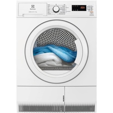 Seche-linge pompe a chaleur ELECTROLUX EDH1281UC - 8 kg - L60cm - Blan