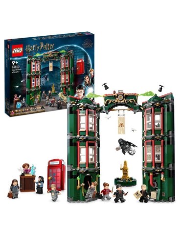 LEGO 76403 Harry Potter Le Ministere de la Magie, 12 Minifigurines et une Fonction de Transformation, Idée de Cadeau