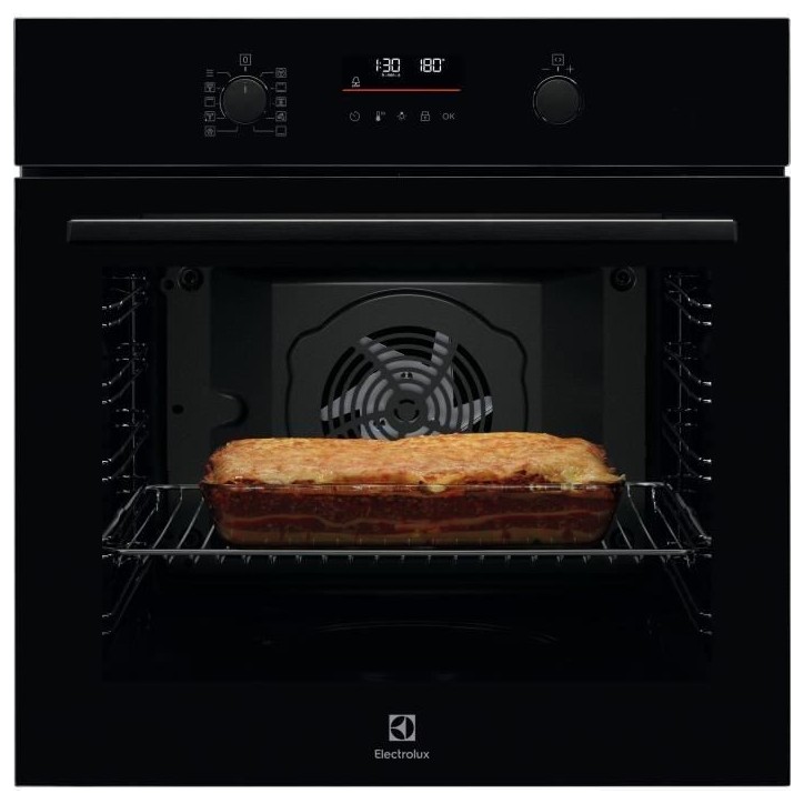 Four encastrable - Pyrolyse - Chaleur tournante pulsée - ELECTROLUX EOF6P46Z - Porte froide - 45 recettes pré-programmées Four encastrable - Pyrolyse - Chaleur tournante pulsée - ELECTROLUX EOF6P46Z - Porte froide - 45 recettes pré-programmées