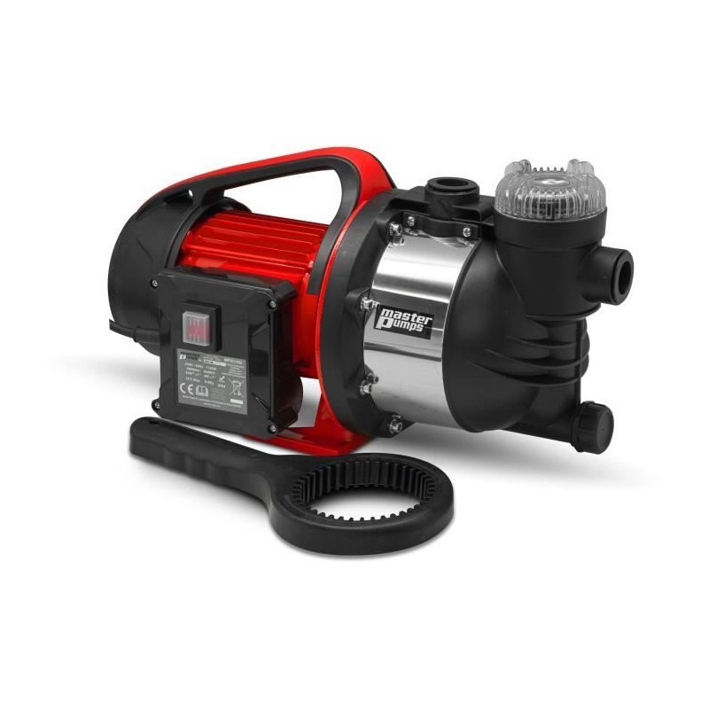 Pompe d'arrosage de surface - ELEM TECHNIC - 1100 W - Débit 4600 L/h Pompe d'arrosage de surface - ELEM TECHNIC - 1100 W - Débit 4600 L/h
