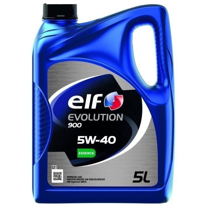 Huile moteur essence - ELF - EVOLUTION 900 5W-40 - 5L Huile moteur essence - ELF - EVOLUTION 900 5W-40 - 5L