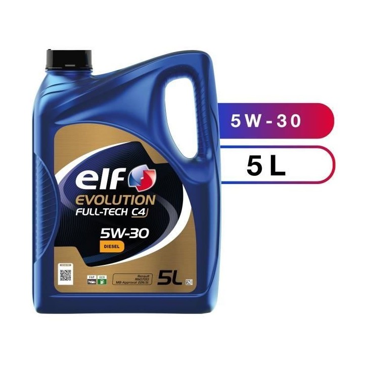 ELF HUILE MOTEUR 5L EVOLUTION FULLTECH C4 5W30