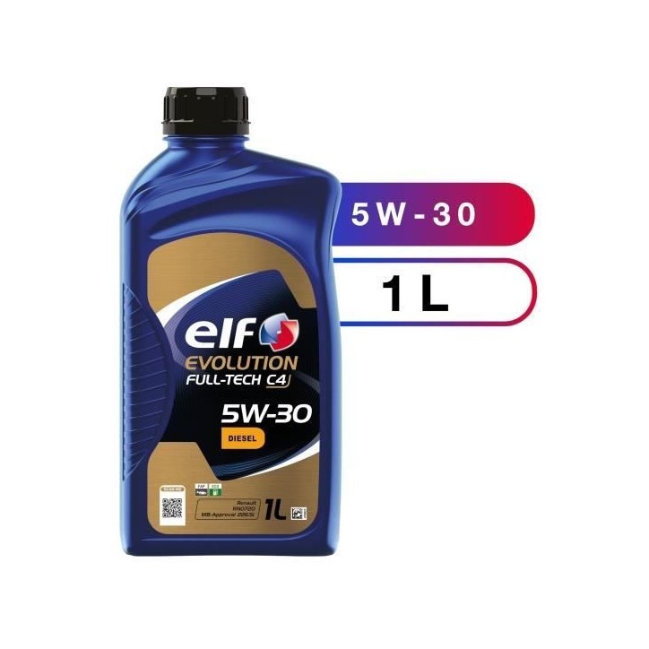 ELF HUILE MOTEUR 1L EVOLUTION FULLTECH C4 5W30