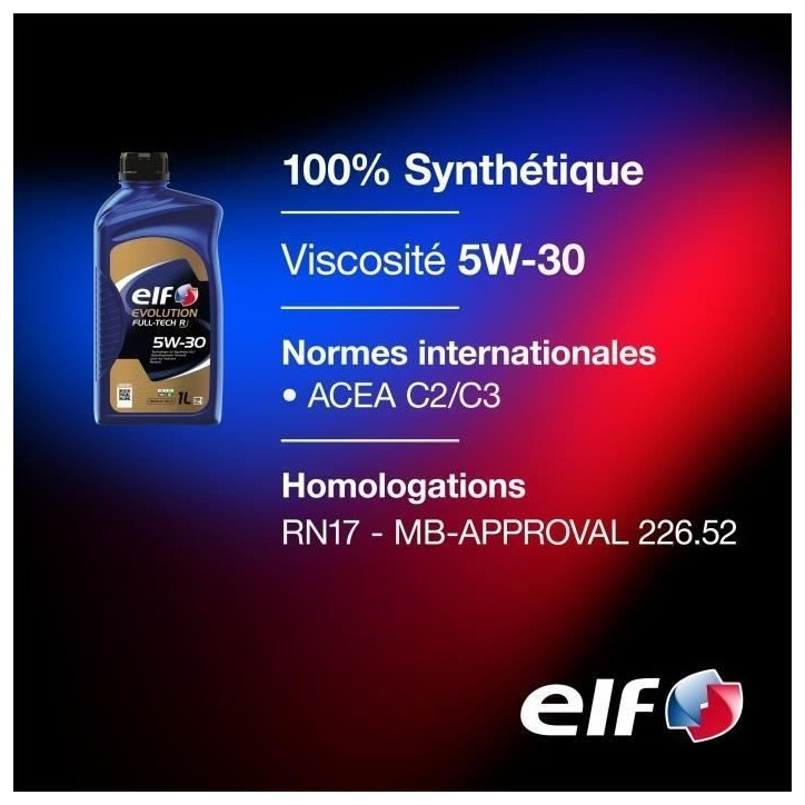 Huile moteur - ELF - Evolution FULL-TECH R 5W-30 - 1L Huile moteur - ELF - Evolution FULL-TECH R 5W-30 - 1L