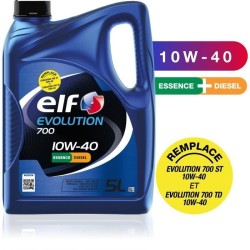 Huile moteur - ELF - Evolution 700 10W-40 - 5L