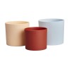 ELHO Pots de fleur Lex Pott - Set 14 cm - Bleu Rose Orange - L 14 x W