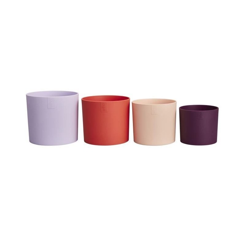 ELHO Pots de fleur Lex Pott - Set 15 cm - Violet Rouge Rose Violet - L
