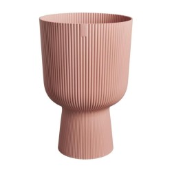 ELHO Pot de fleur Vibes Fold Coupe - Rose - Ø 29.5 x H 45 cm - Intér