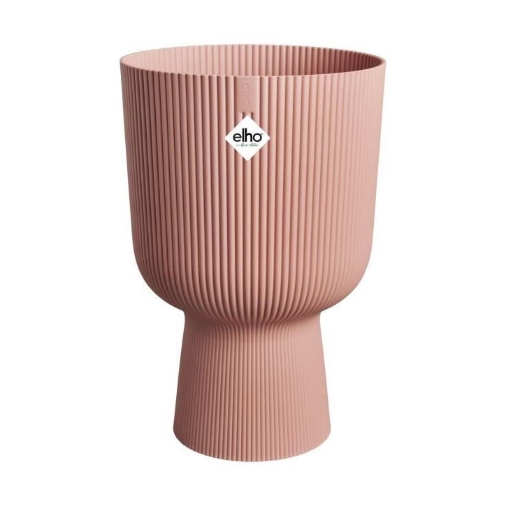 ELHO Pot de fleur Vibes Fold Coupe - Rose - Ø 29.5 x H 45 cm - Intérieur - 100% recyclé