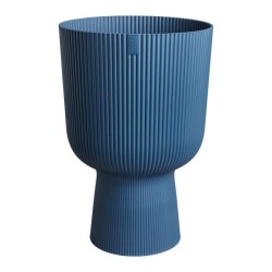ELHO Pot de fleur Vibes Fold Coupe - Bleu - Ø 29.5 x H 45 cm - Intér