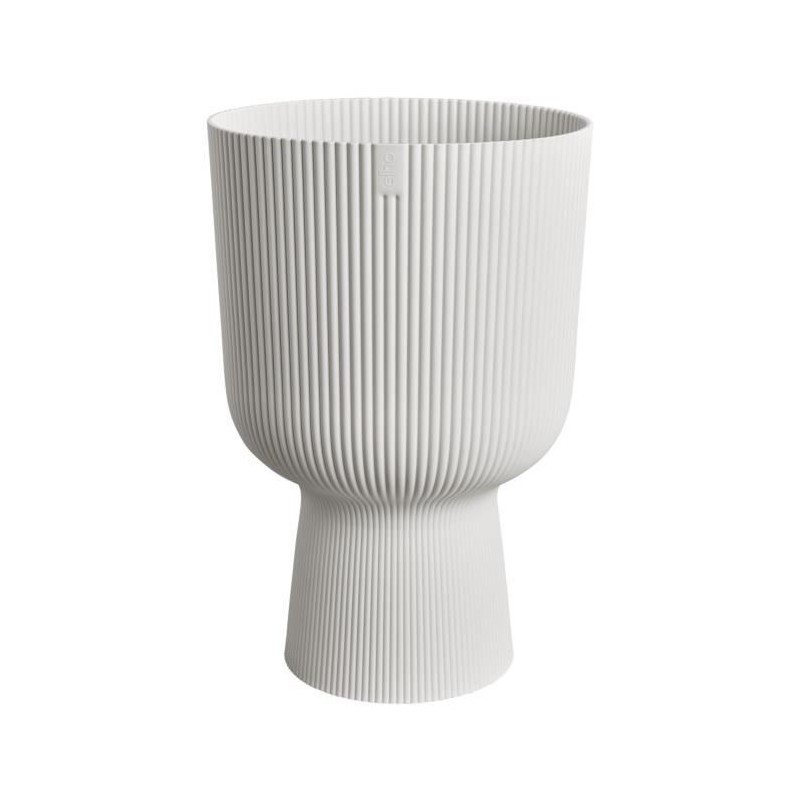ELHO Pot de fleur Vibes Fold Coupe - Blanc - Ø 29.5 x H 45 cm - Inté