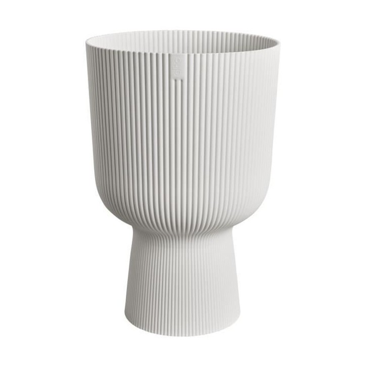 ELHO Pot de fleur Vibes Fold Coupe - Blanc - Ø 29.5 x H 45 cm - Intérieur - 100% recyclé